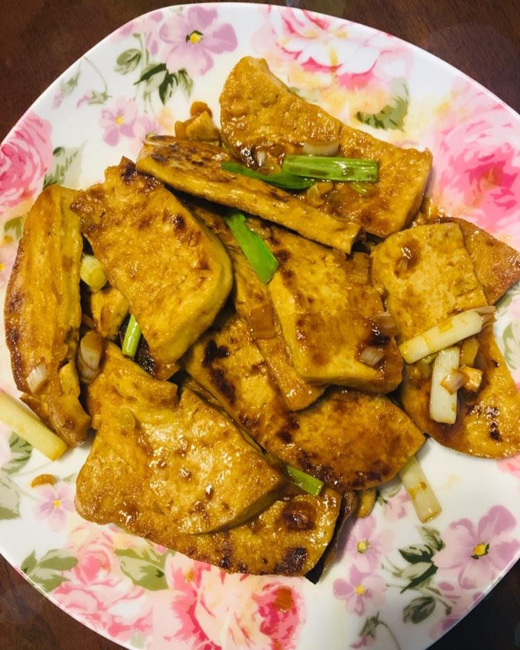葱烧豆腐