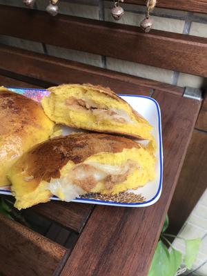 ✨超满足✨肉松麻薯南瓜面包的做法 步骤17