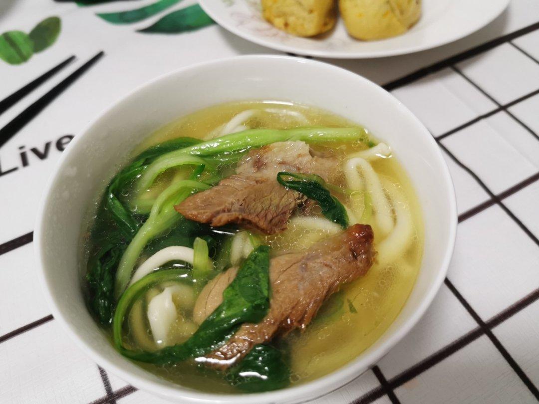 快手早餐-酱汤面，汤都喝光