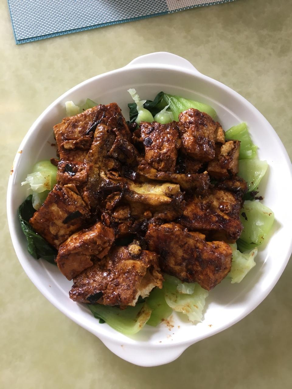 虾皮锅塌豆腐 （鲁菜）
