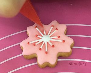 糖霜饼干教程-浪漫樱花的做法 步骤15