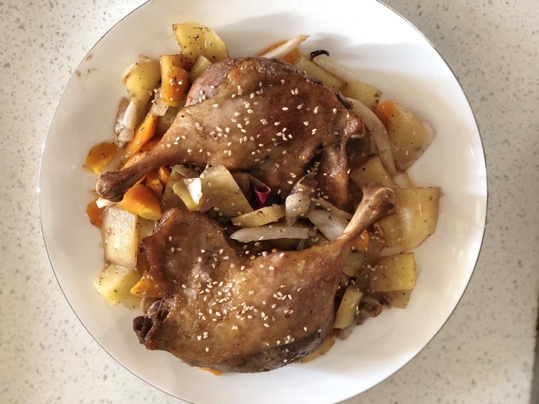 【曼食慢语】蜜汁烤鸭腿