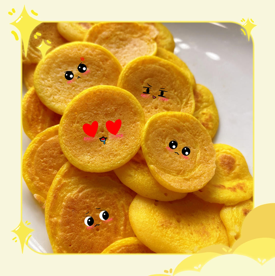 婴儿辅食手指食物南瓜松饼8+