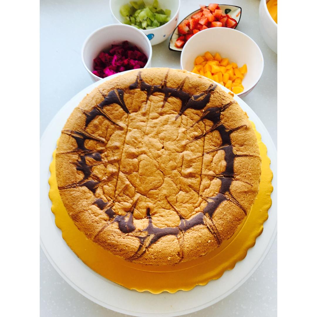 步骤最全面的戚风蛋糕（八寸）做法，成功率高！