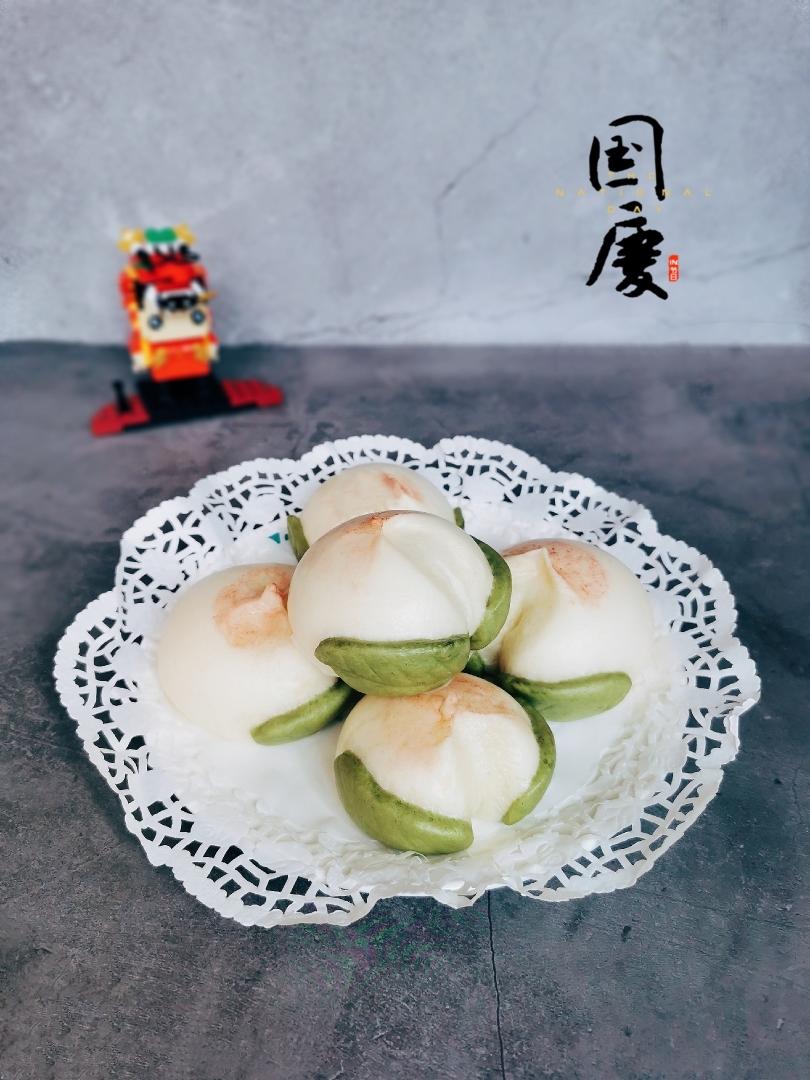 奶香包之寿桃的做法