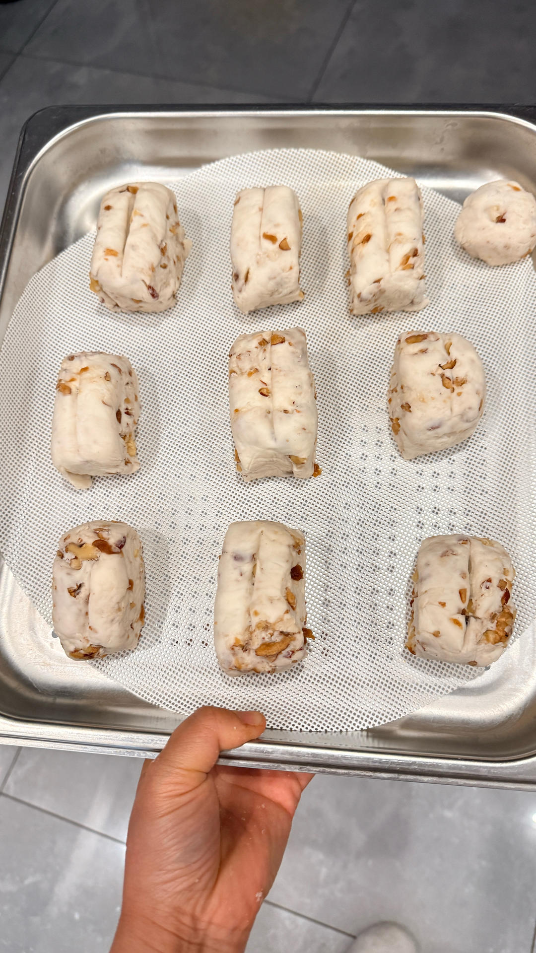 养生红糖红枣黑芝麻核桃馒头