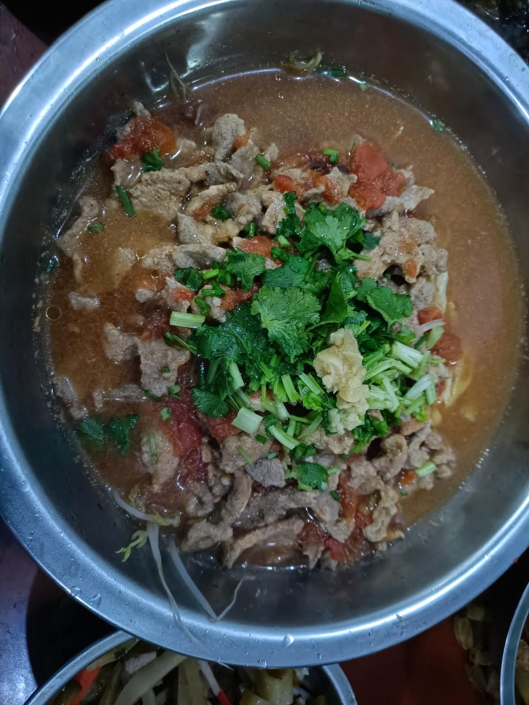 不辣的水煮牛肉