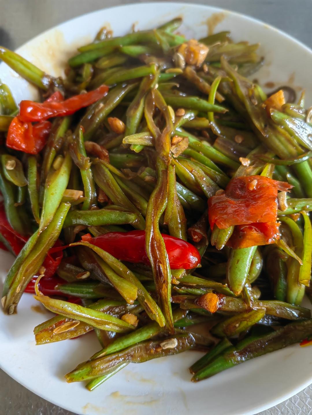 超级下饭的家常菜～清炒四季豆