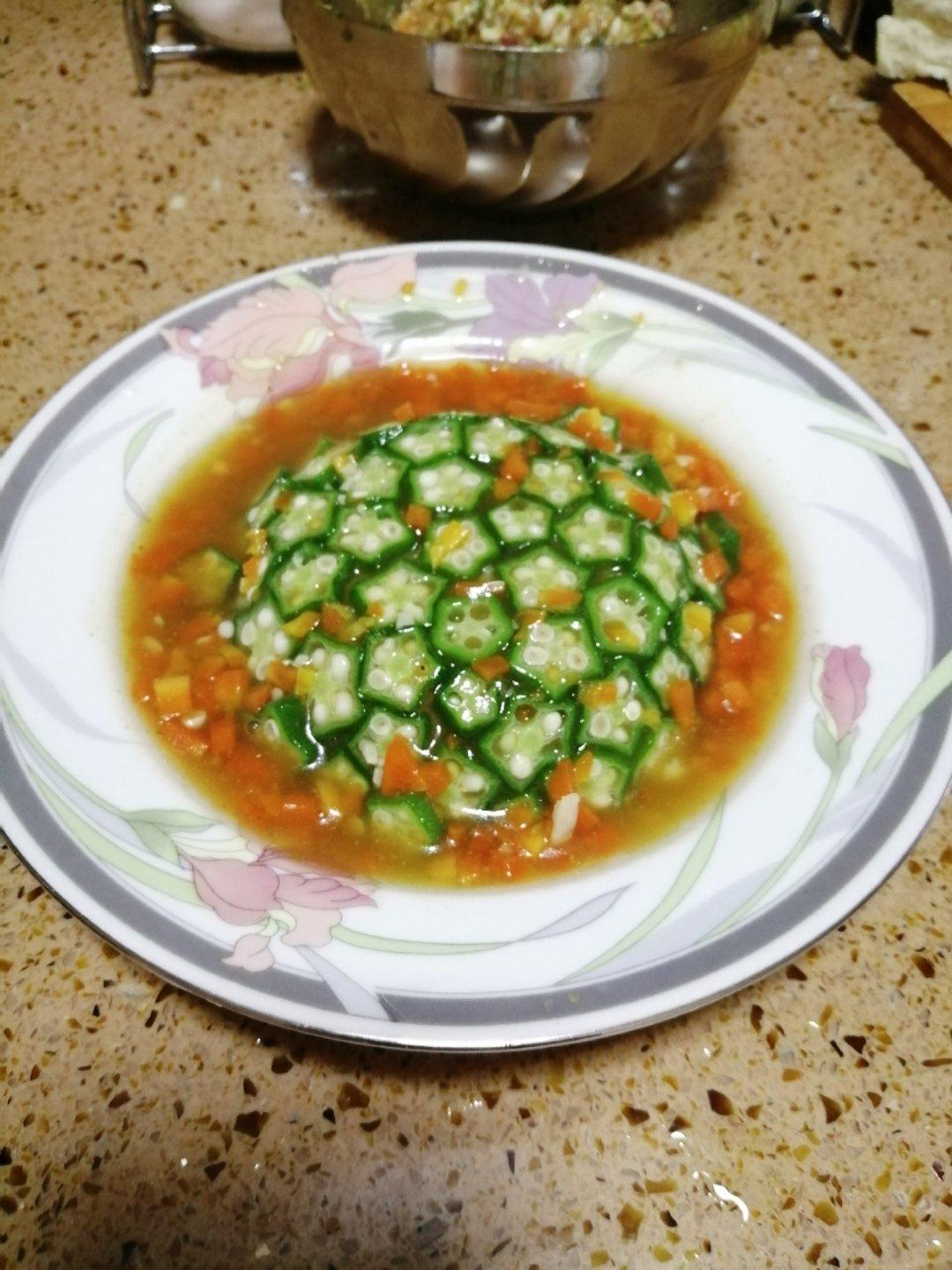 美的秋葵土豆泥