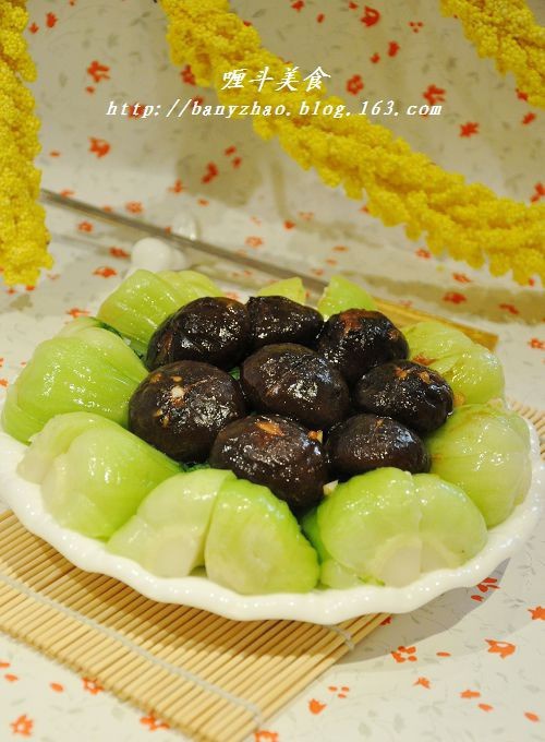 蒜蓉香菇菜心的做法