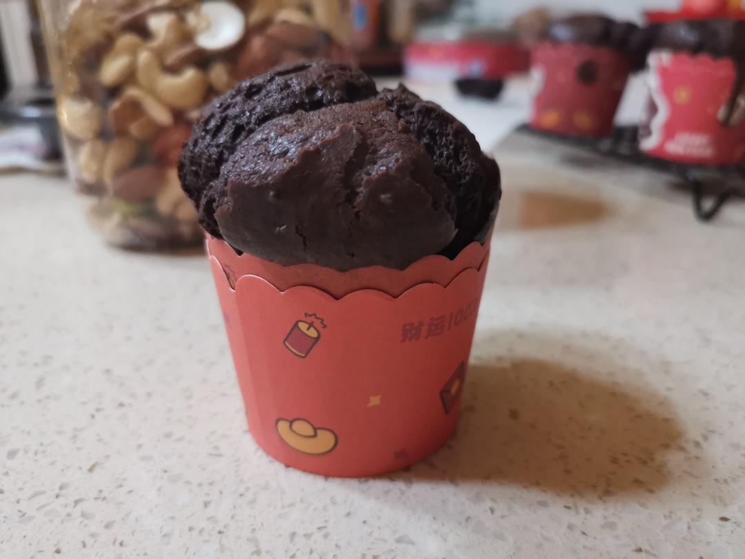 在家做巧克力蘑菇头麦芬蛋糕🍫
