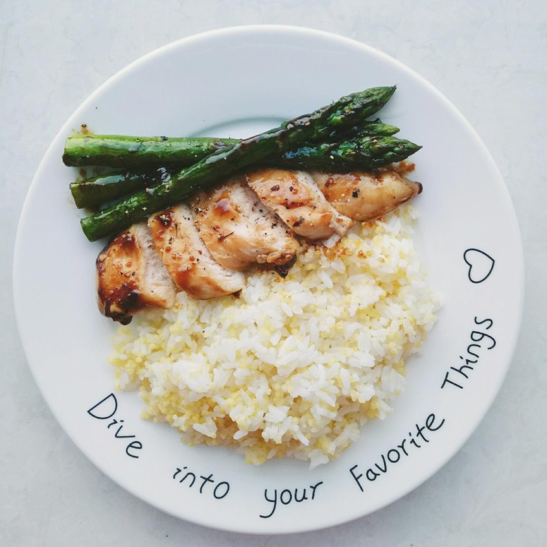 照烧杏酱烤鸡胸丨健康·三餐