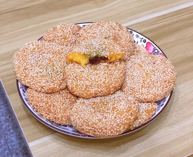 芝麻南瓜饼🎃豆沙馅儿的做法