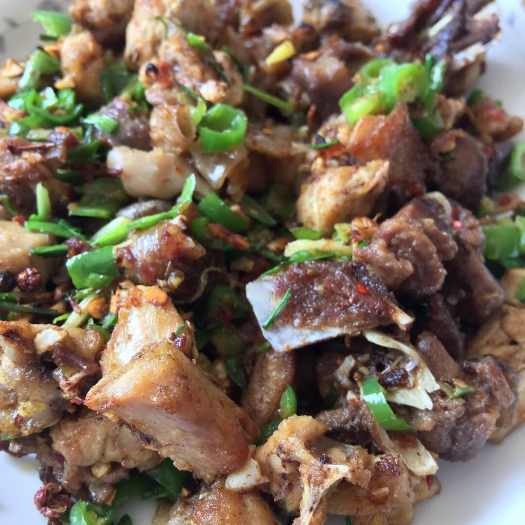 青椒炒鸭