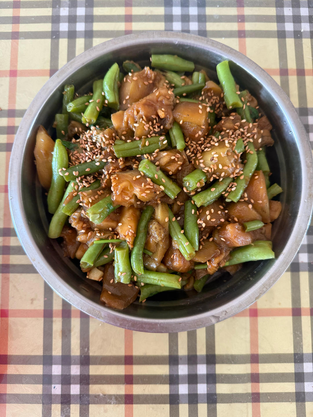 豆角烧茄子