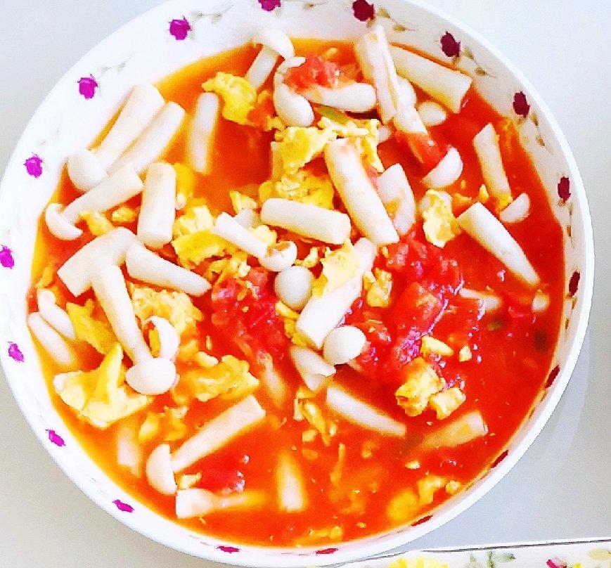 茄汁海鲜菇滑蛋