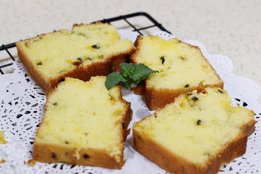 轻盈百香果磅蛋糕