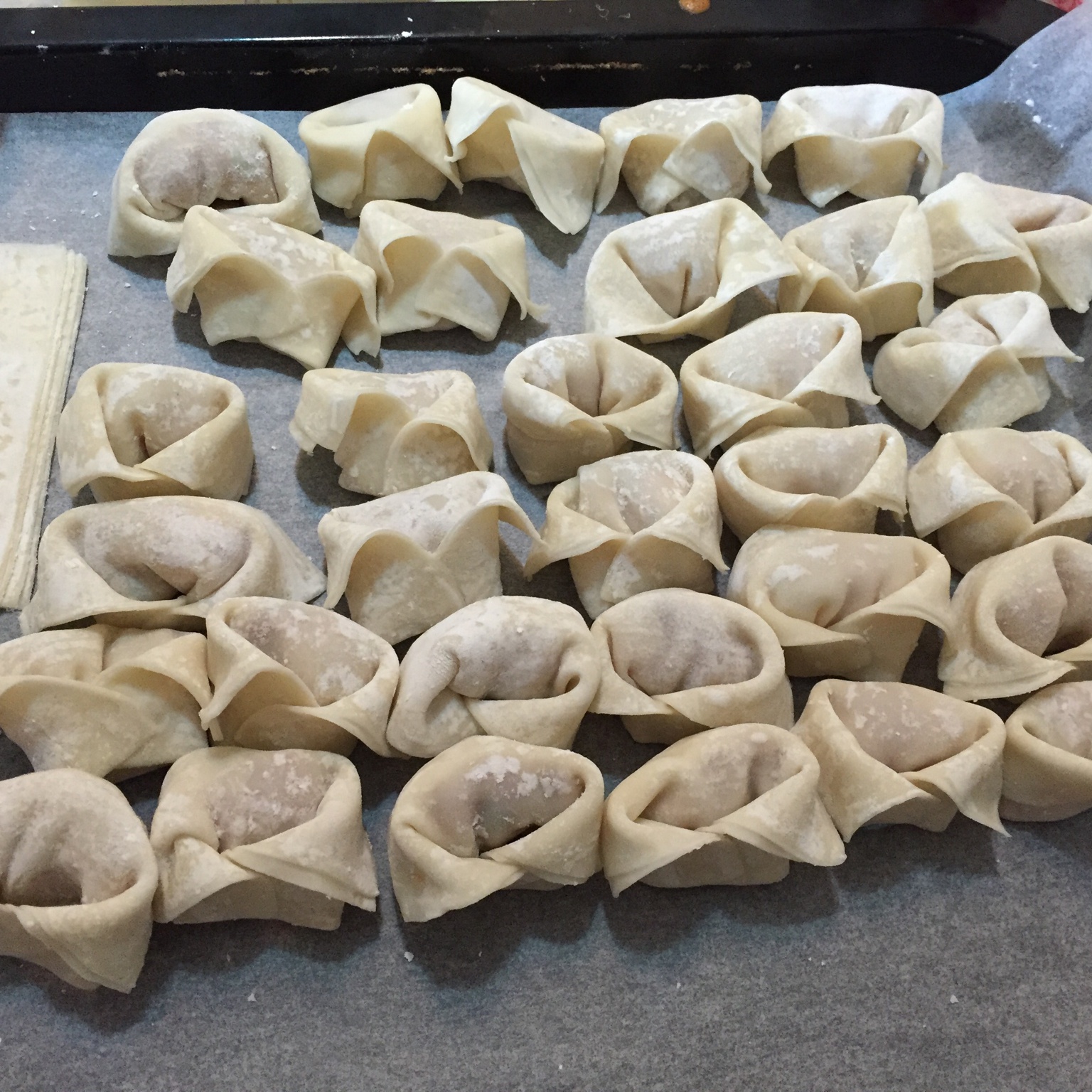 云吞的制作步骤（元宝）