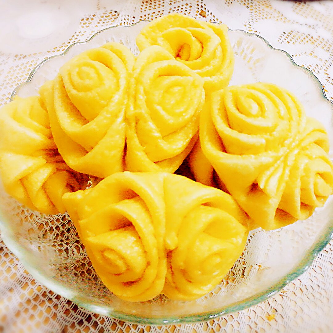 南瓜花卷馒头