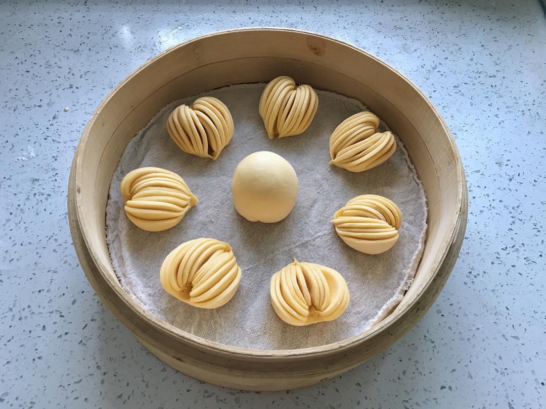 菠菜汁心形馒头 花卷（一次性发酵超治愈）