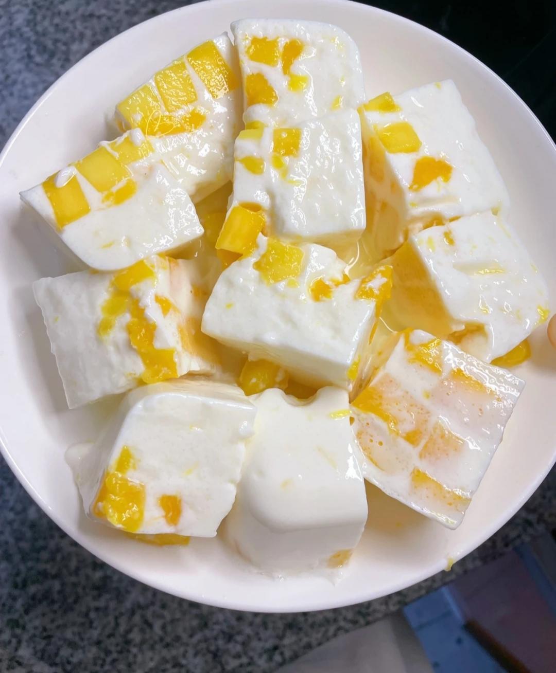 9块9自制‖2大碗芒果布丁