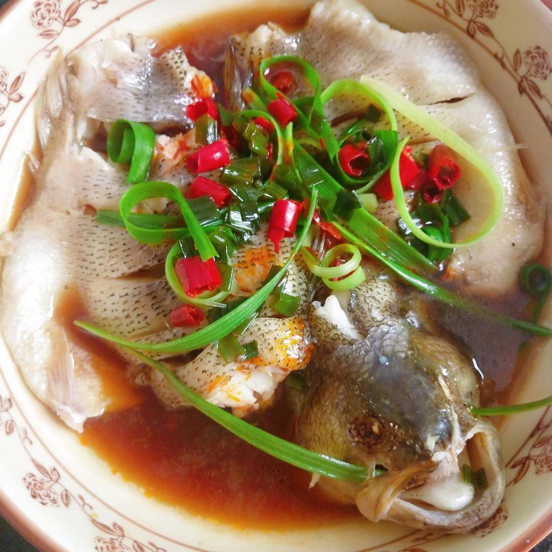 家常美味—开屏鱼（清蒸鲈鱼）