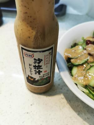 生菜黄瓜红豆沙拉的做法 步骤4