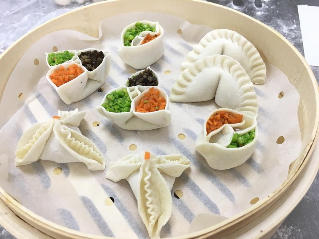 蒸饺开会～一品饺,冠顶饺,鸳鸯饺,状元饺～ #初级面点学习