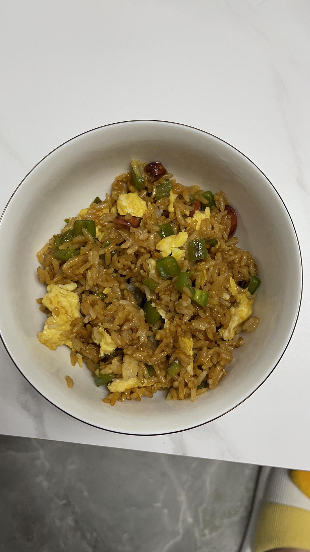 超级好吃的酱油火腿蛋炒饭！