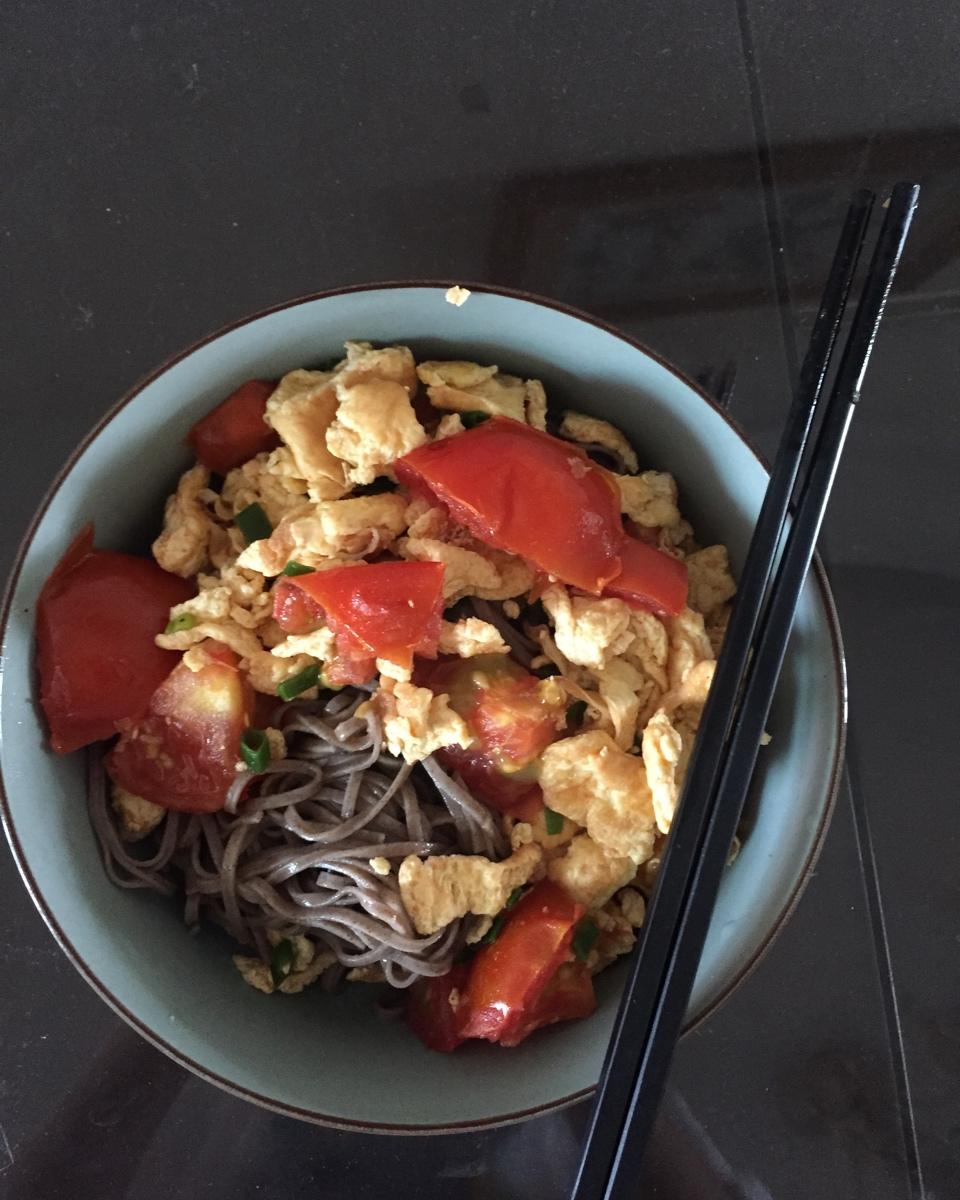 #麦子厨房#美食锅之西红柿拌荞麦面