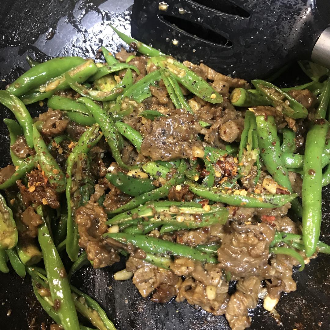 黑胡椒杭椒牛柳