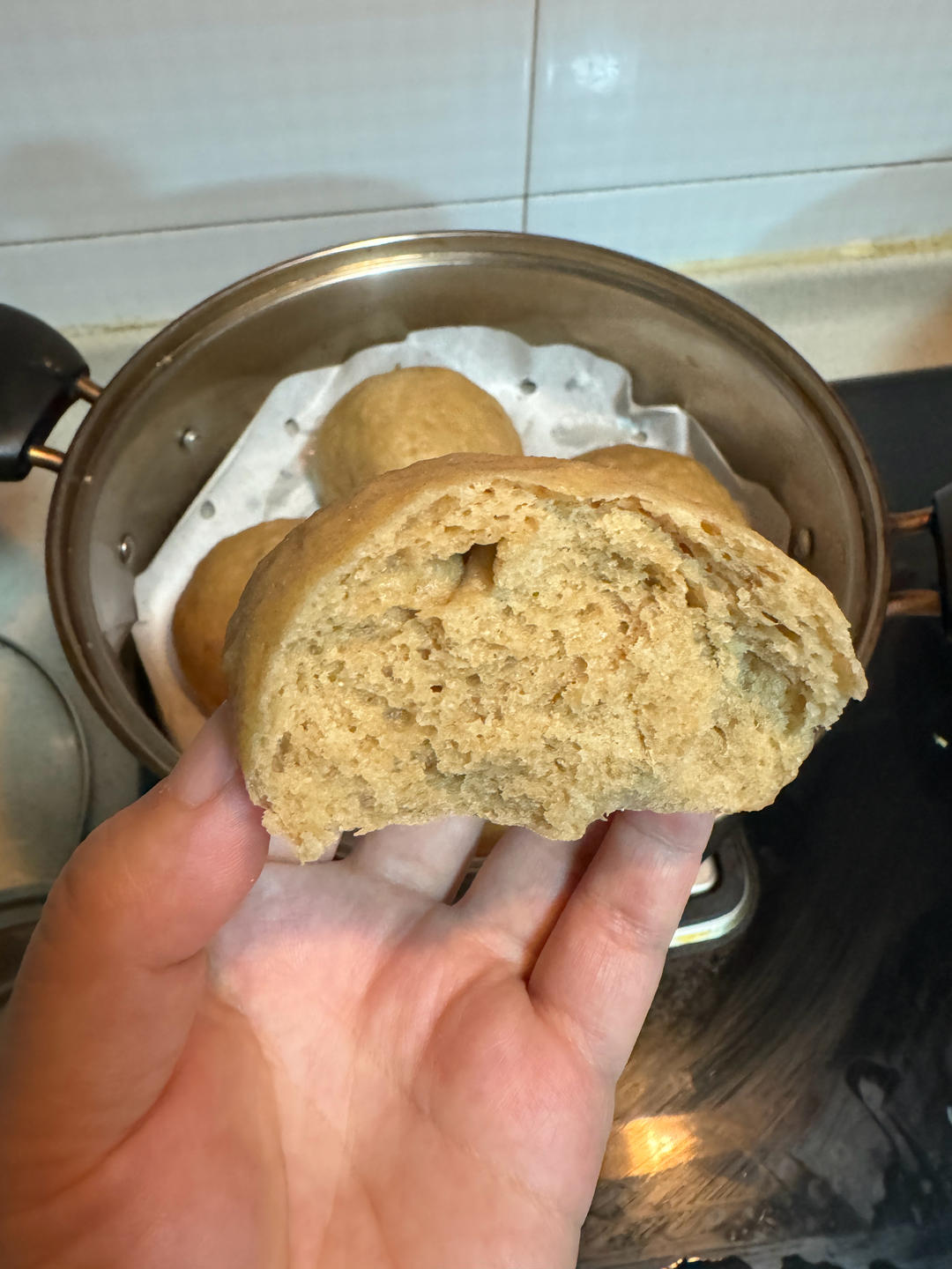 减脂期必备无油无糖全麦馒头