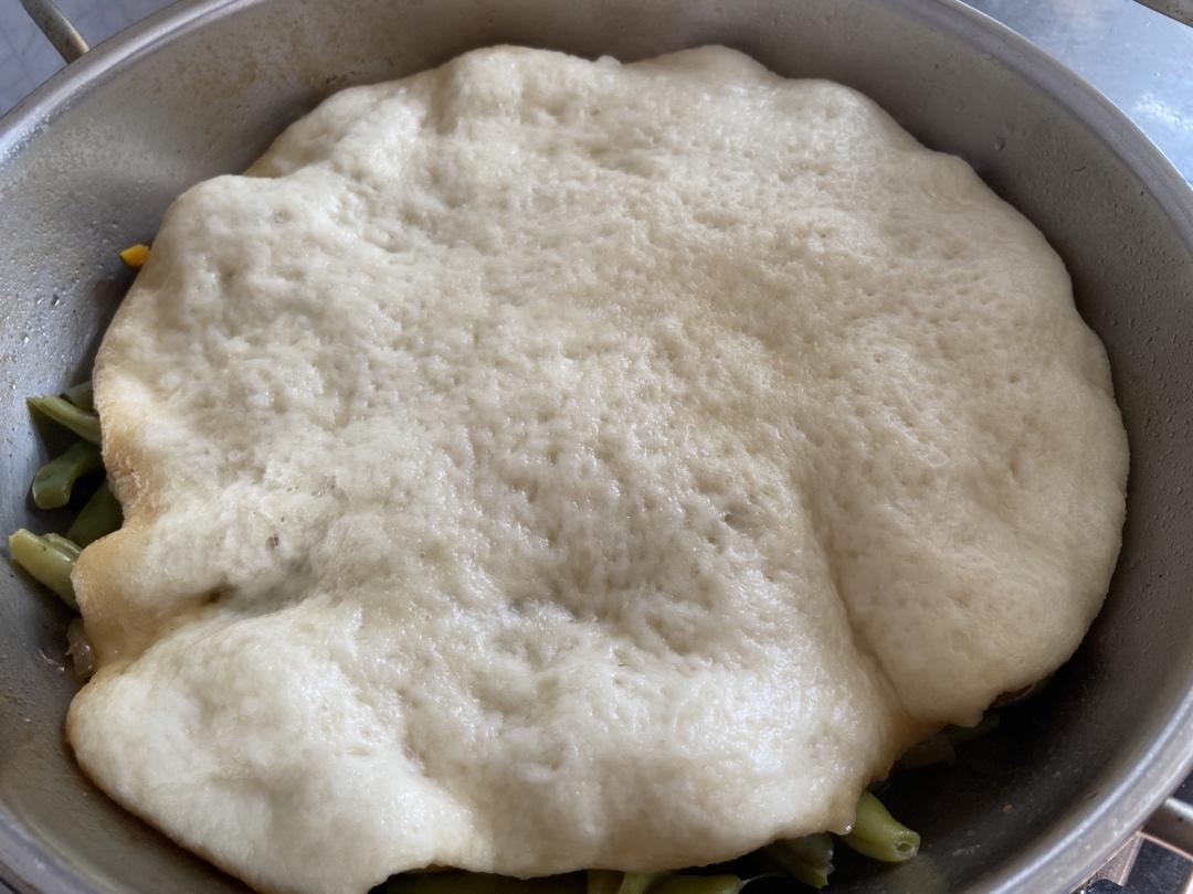 豆角盖被，铁锅烀饼，一锅出，都是它！