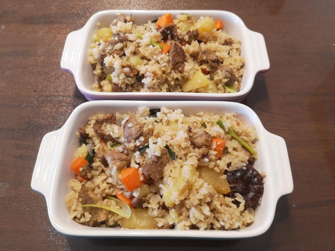 喷香羊肉焖饭