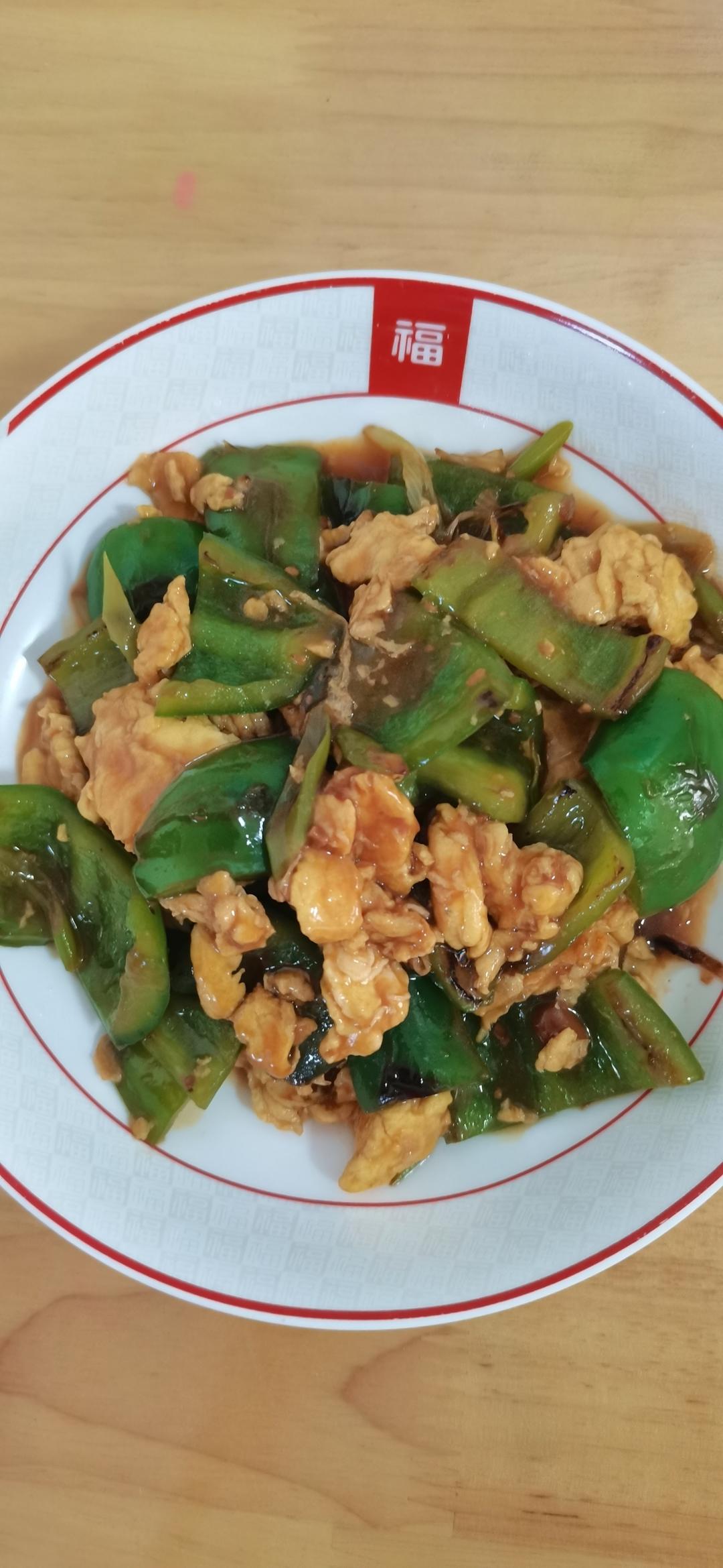 超级下饭的虎皮青椒炒鸡蛋！三碗饭都不够