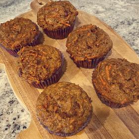 美式全麦胡萝卜马芬（whole wheat carrot muffin）