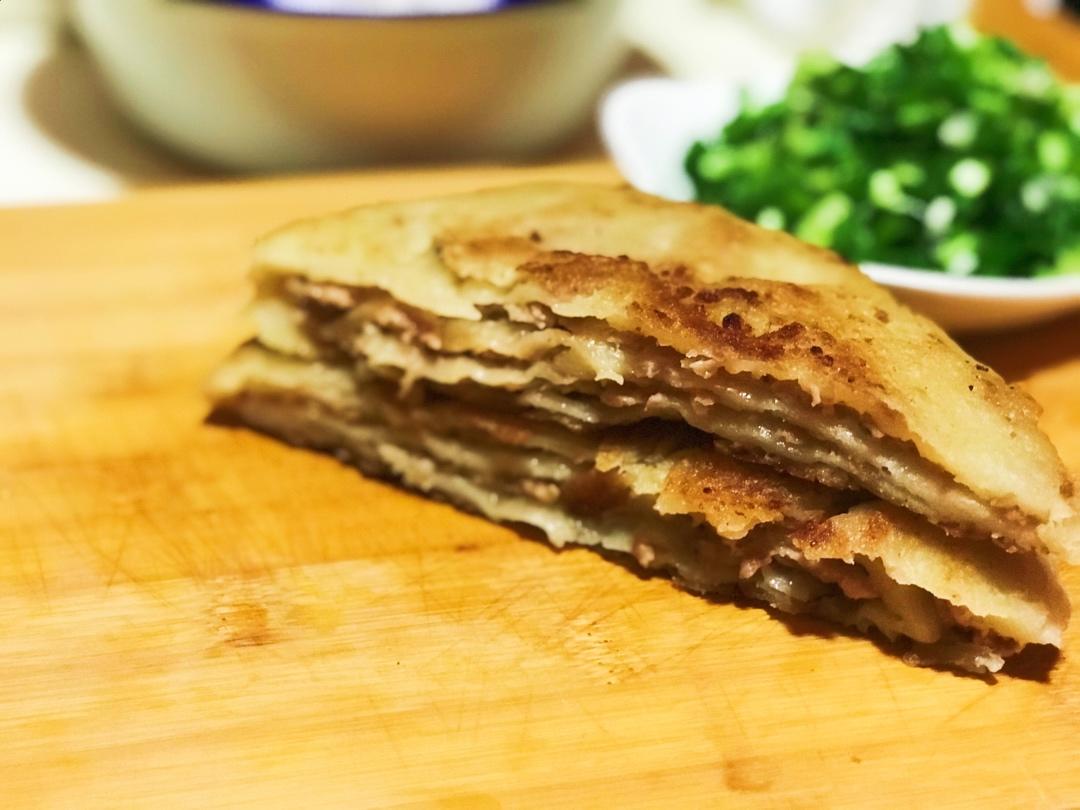 外酥里嫩，千层牛肉饼~~