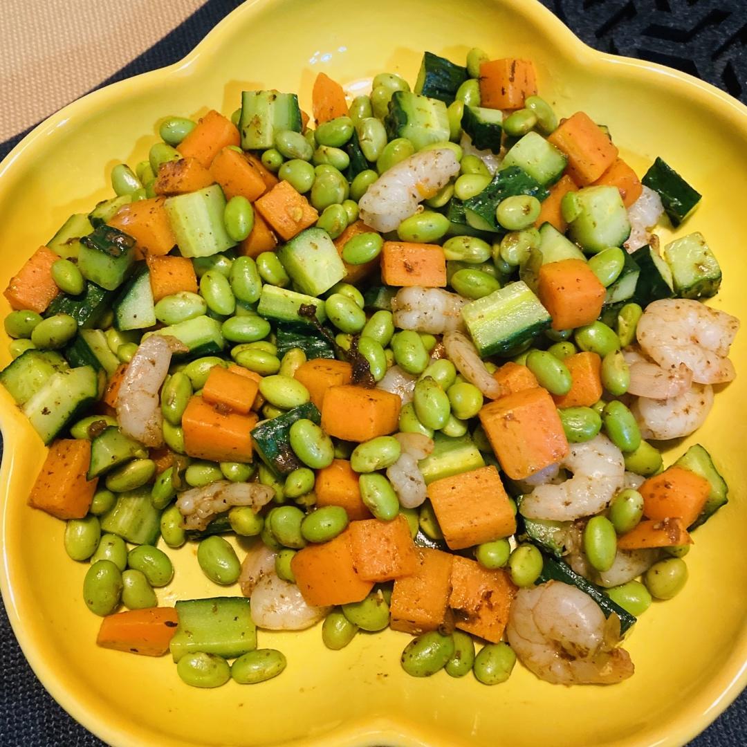 清炒毛豆虾仁