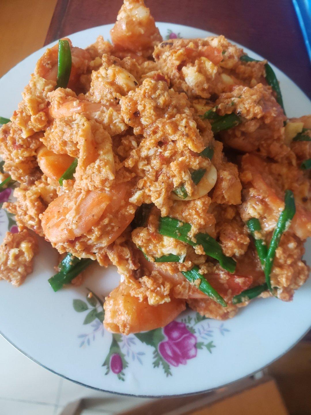 田螺姑娘的蛋汁大虾🥚🦐