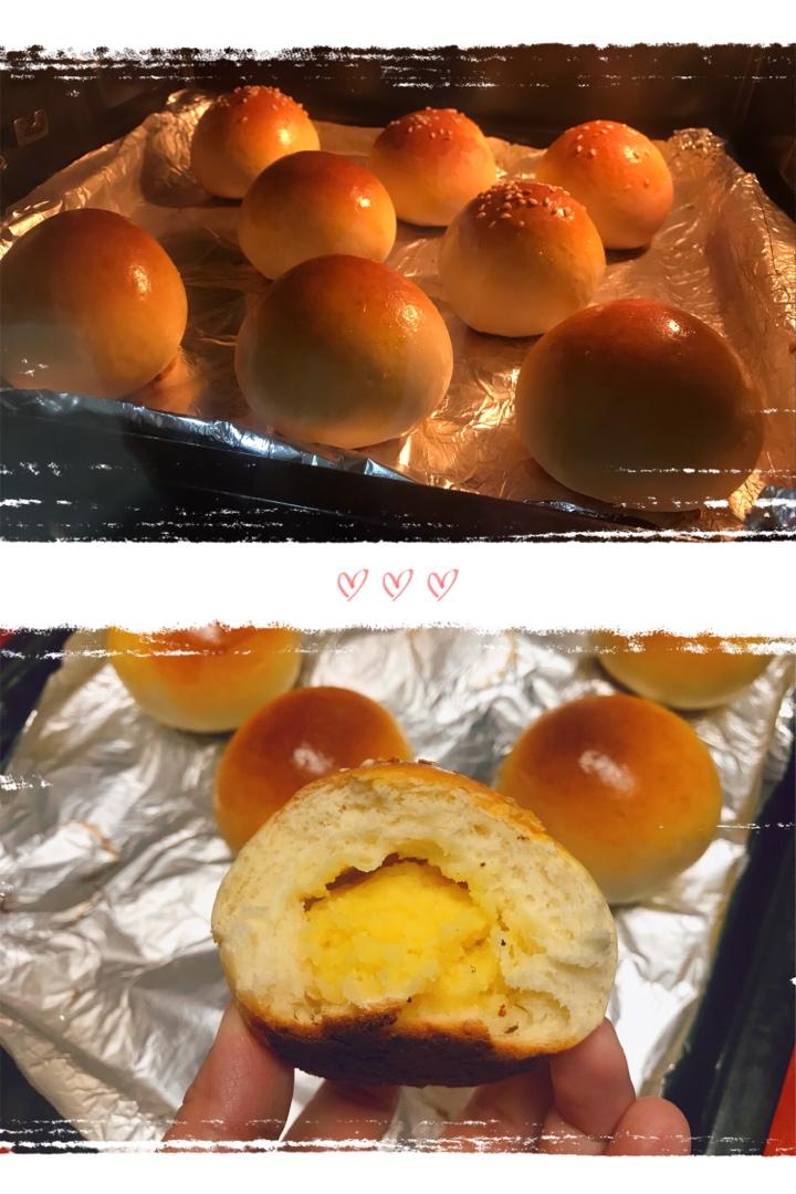 奶黄小餐包-一次发酵超好吃（附快手奶黄馅制作方法）