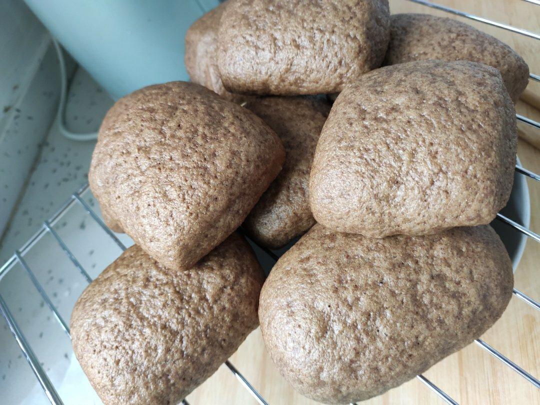 黑全麦无糖馒头