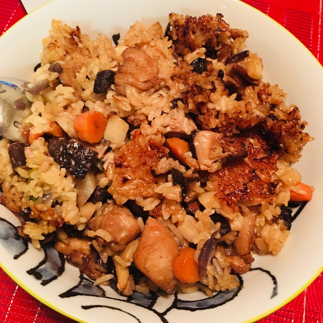 香菇鸡肉焖饭