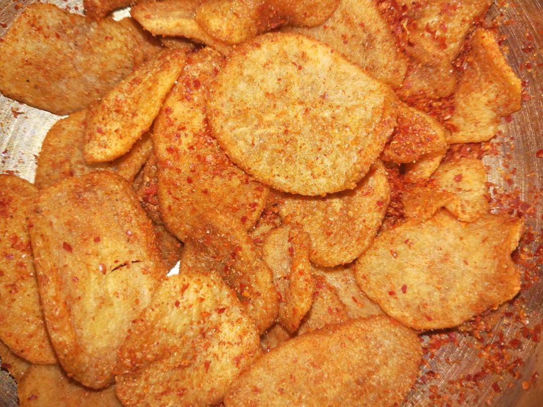 🔥焦香酥脆～自制薯片，嘎嘣脆秒杀膨化薯片