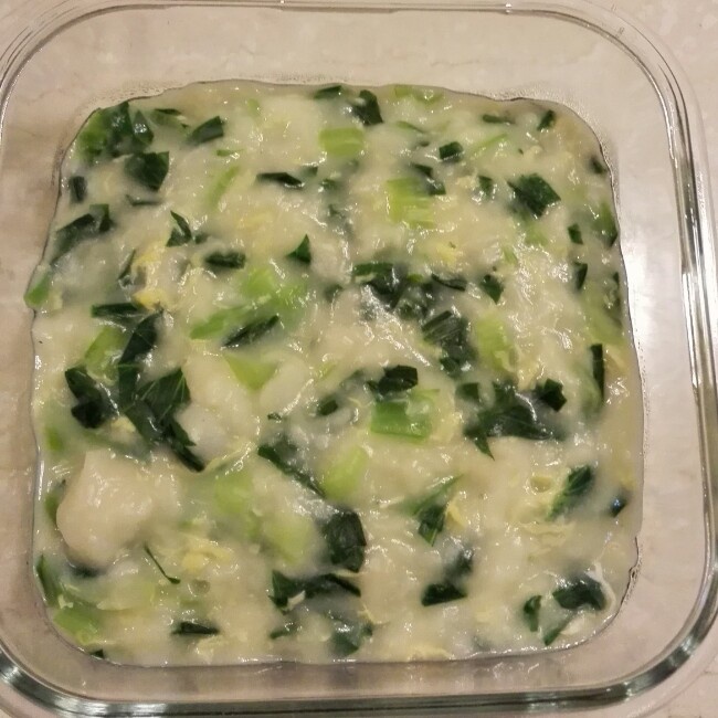 青菜鸡蛋面疙瘩汤