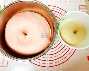 粉色系樱花面包（桂花绿豆沙馅）的做法 步骤13