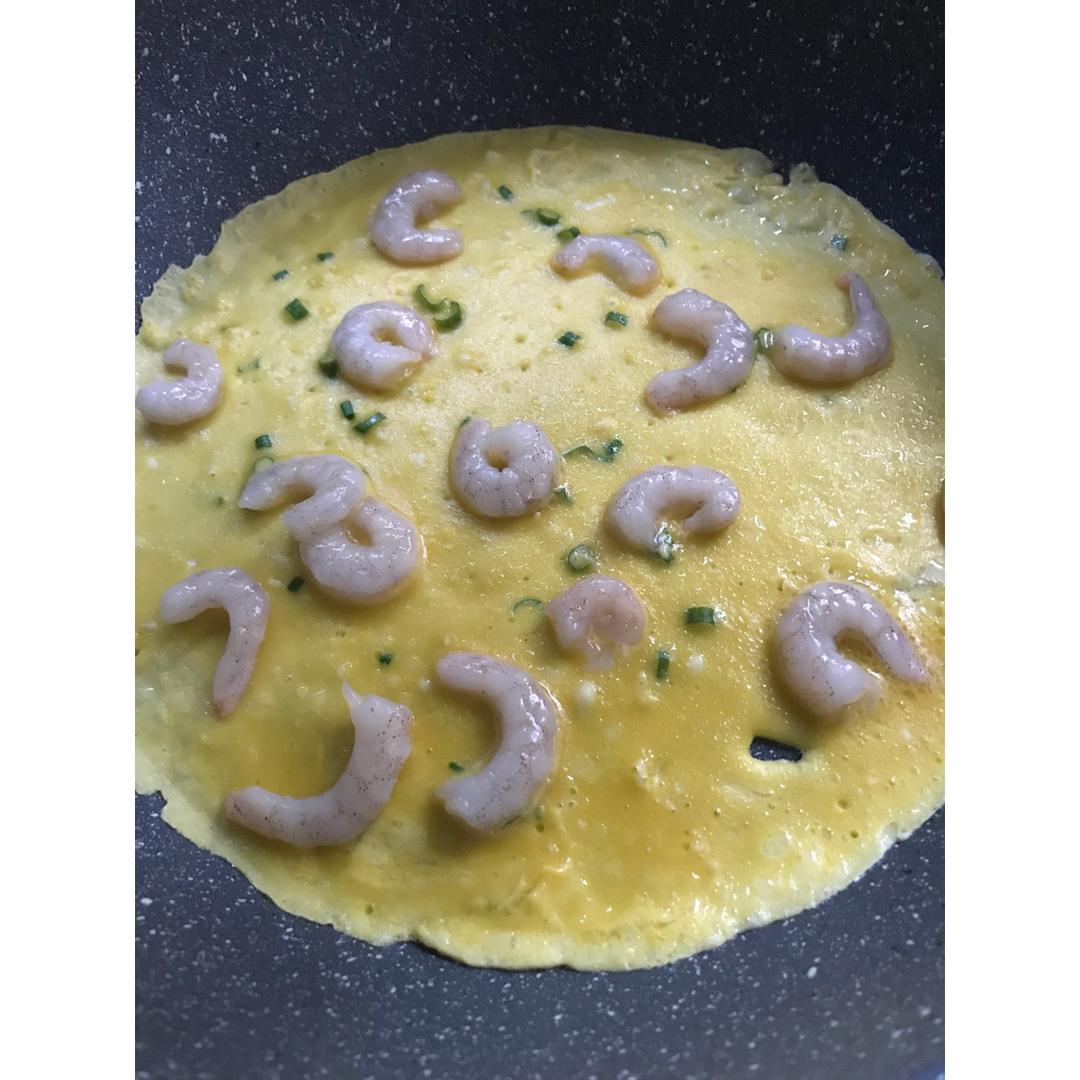虾仁蛋饼