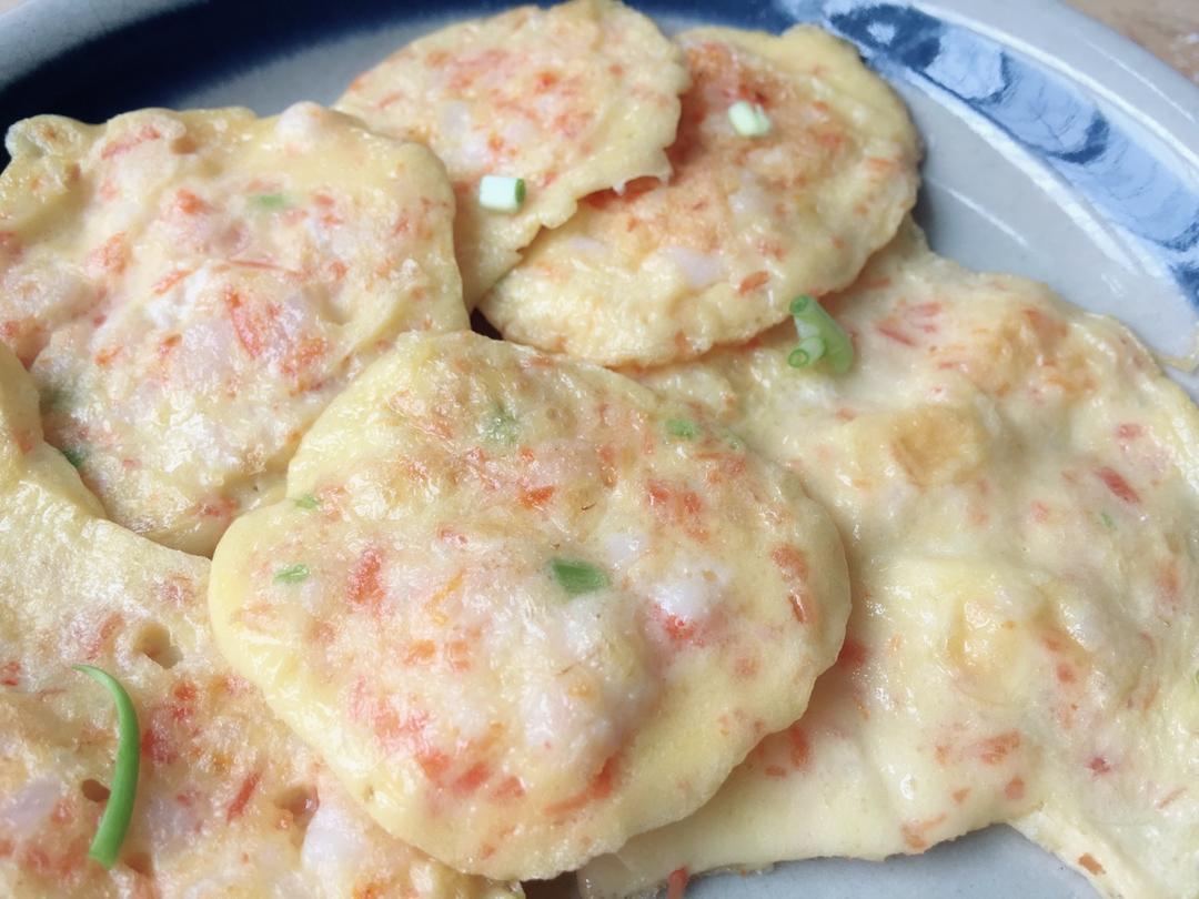 宝宝辅食：蘑菇鲜虾饼-12M+