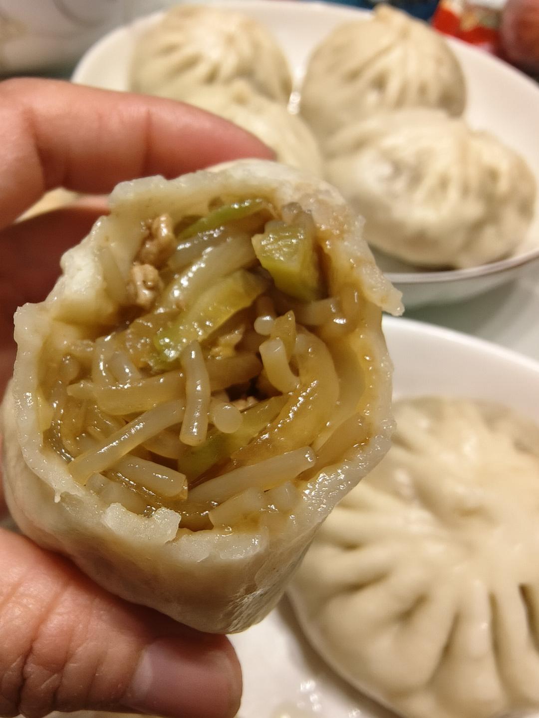 比肉还好吃的白萝卜粉条包子❗️（内附调馅方法）