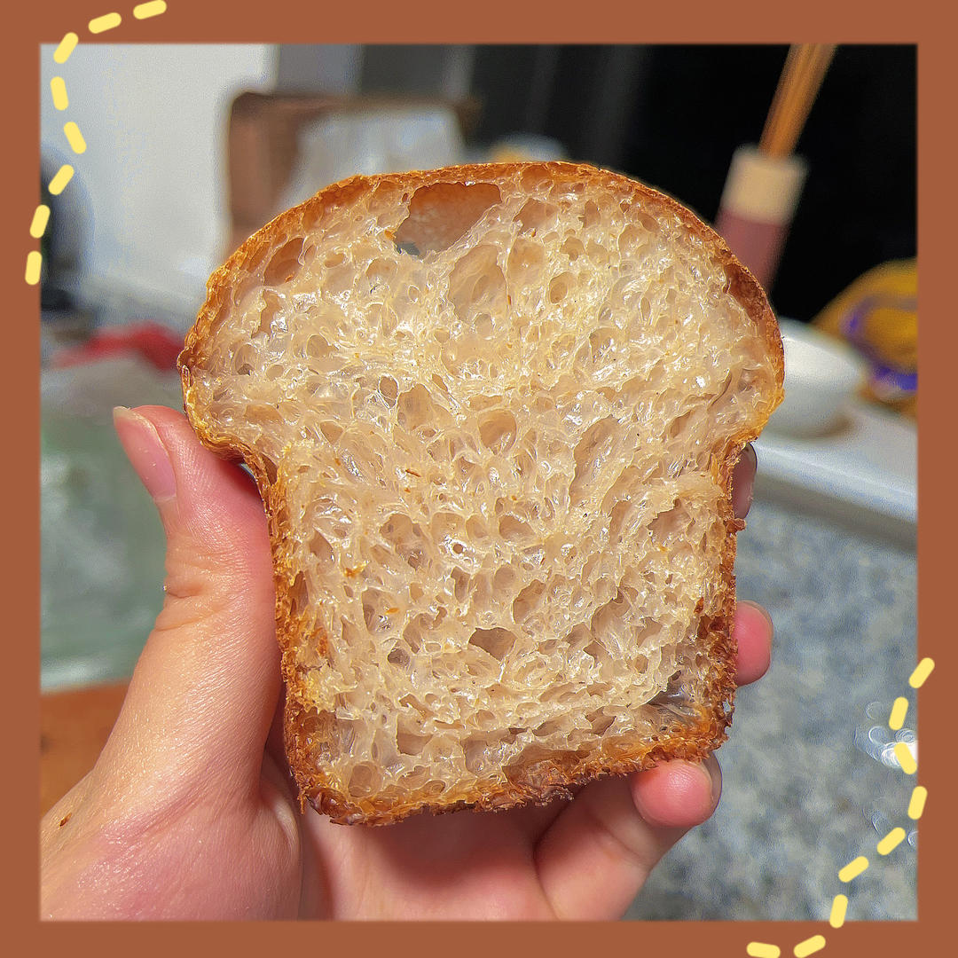 100%西梅酵液吐司无商酵新手易操作