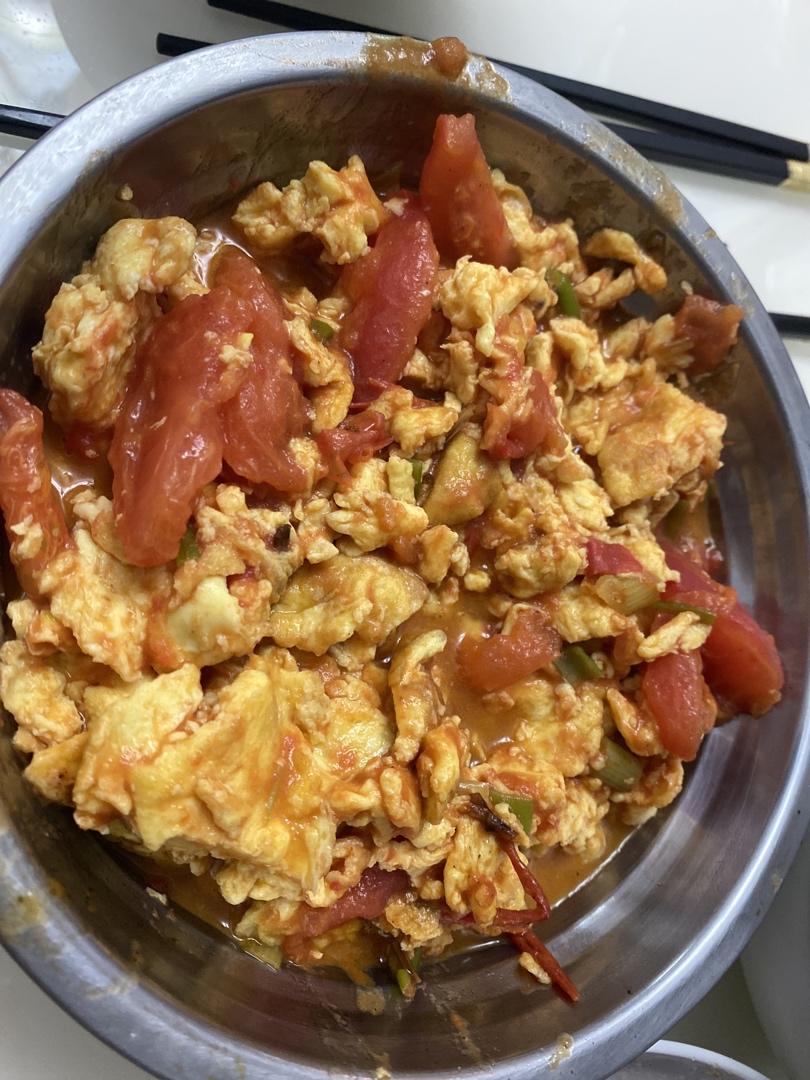 鸡蛋炒西红柿i